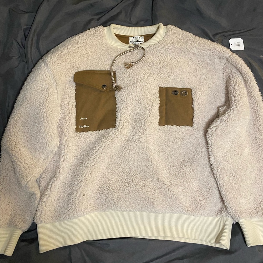Beige acne studio’s sweater extra large